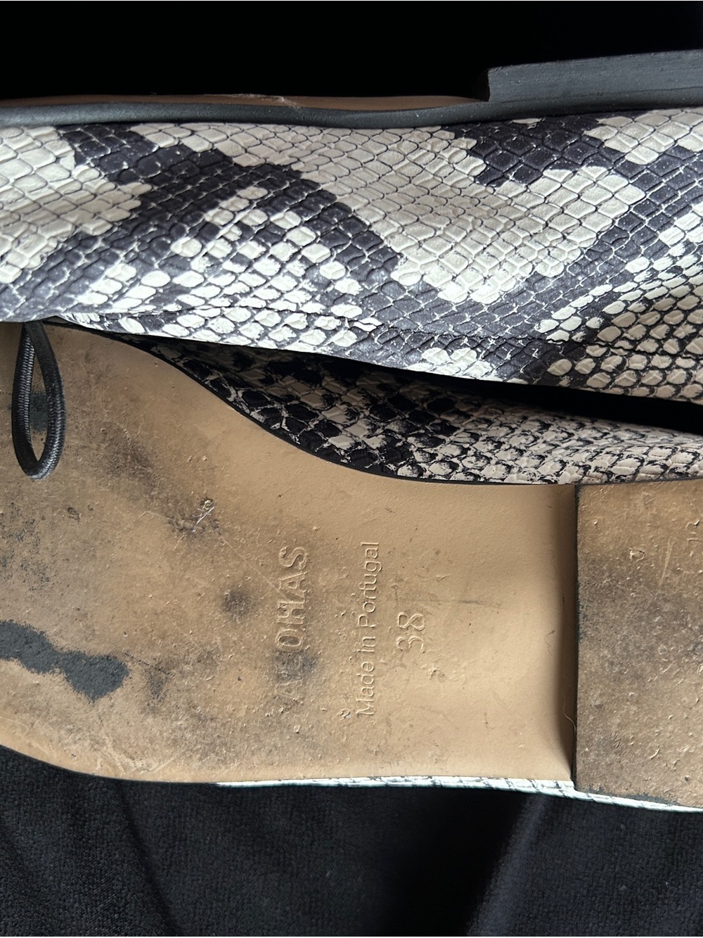 Aloha Snake-Print Ballet Flats size 8 - Picture 5 of 6